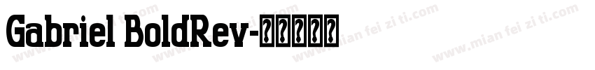 Gabriel BoldRev字体转换